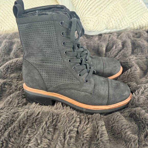 MIA Black Flat Boots Size 7 | Zip & Tie Back | Riding Style | Preloved - Picture 3 of 8